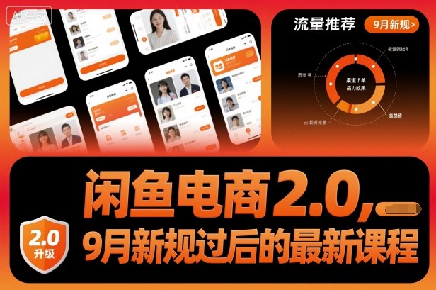 闲鱼电商2.0，9月新规过后的最新课程-站长V课