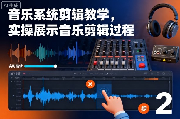 音乐系统剪辑教学,实操展示音乐剪辑过程-站长V课