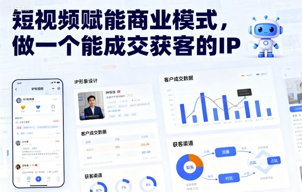 短视频赋能商业模式,做一个能成交获客的IP(更新)-站长V课