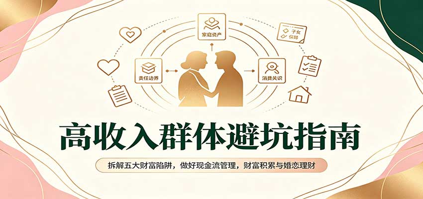 高收入群体避坑指南:拆解五大财富陷阱,做好现金流管理,财富积累与婚恋理财-站长V课