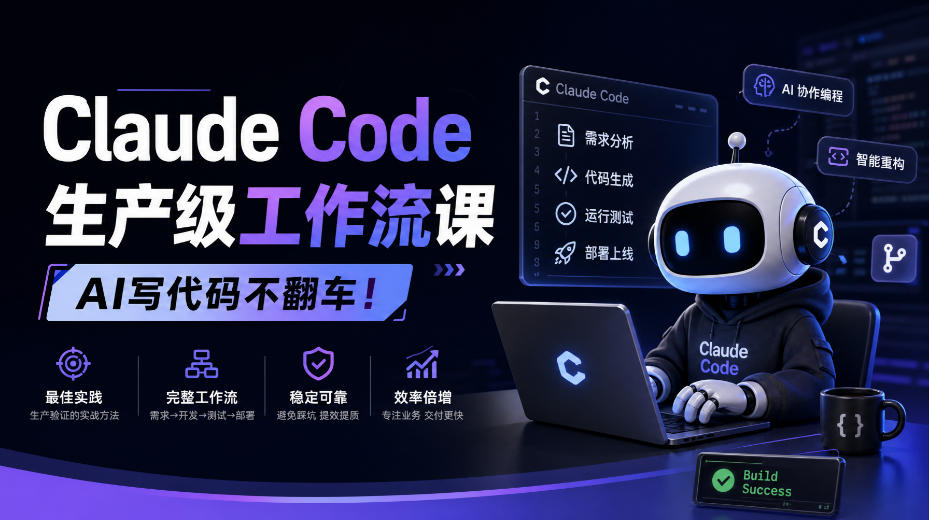Claude Code生产级工作流课,AI写代码不翻车!【原创双语字幕】-站长V课