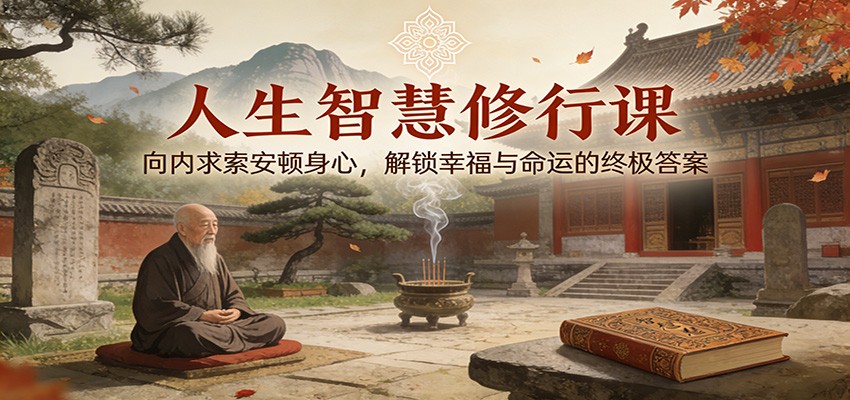 人生智慧修行课:向内求索安顿身心,解锁幸福与命运的终极答案-站长V课