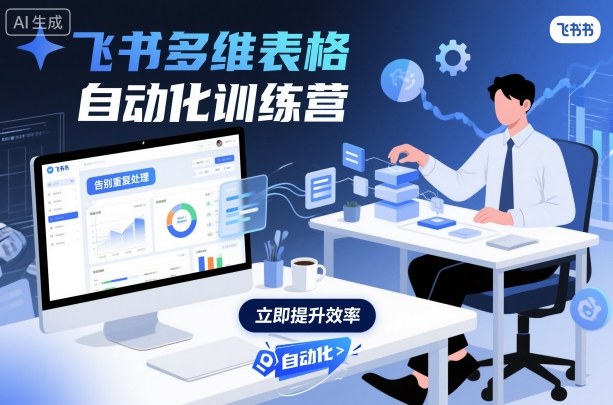 飞书多维表格自动化训练营，手把手教你告别重复处理，用多维表格开启高效办公新模式-站长V课