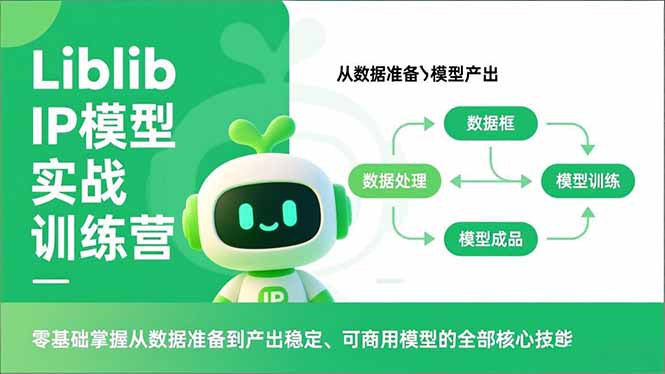 Liblib IP模型实战训练营,零基础掌握从数据准备到产出稳定、可商用模型的全部核心技能-站长V课